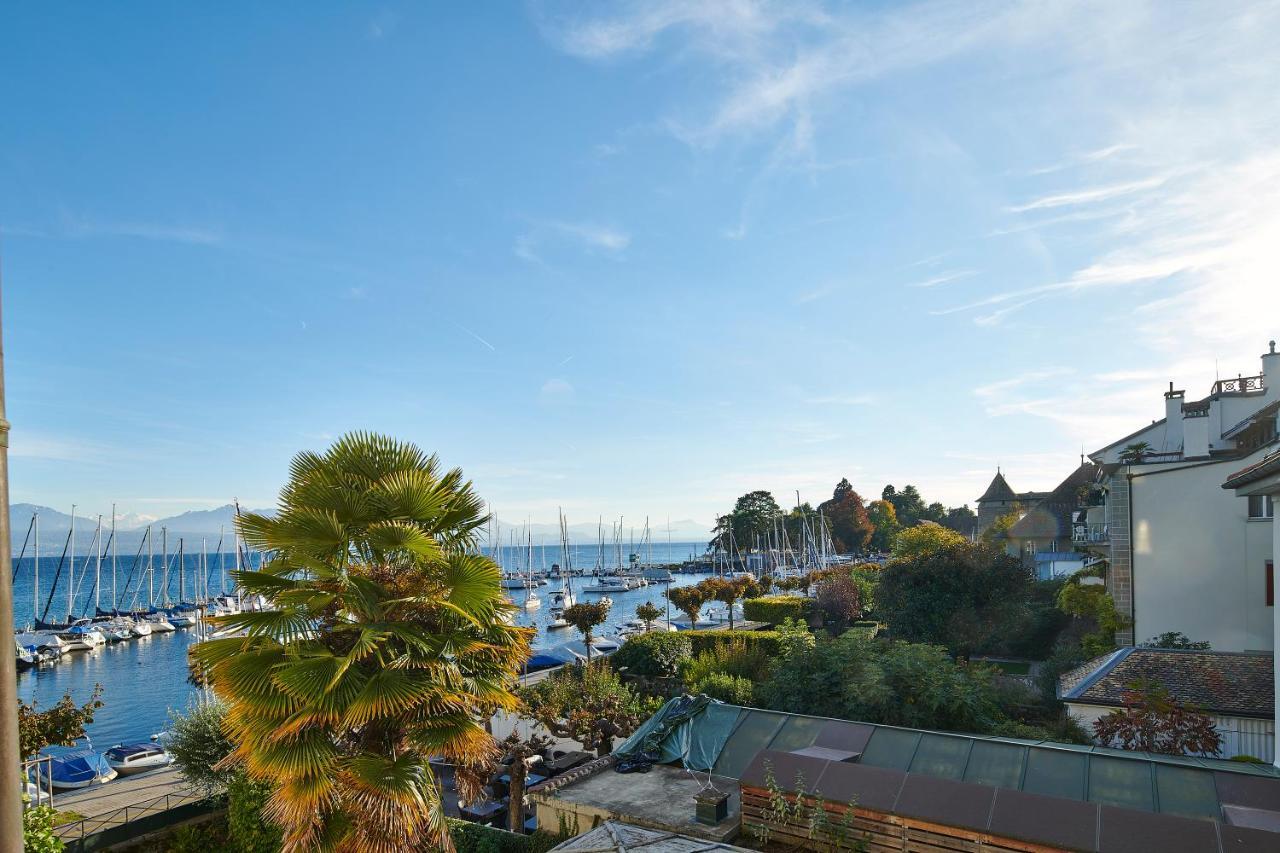 Romantik Hotel Mont Blanc Au Lac Morges Exterior foto