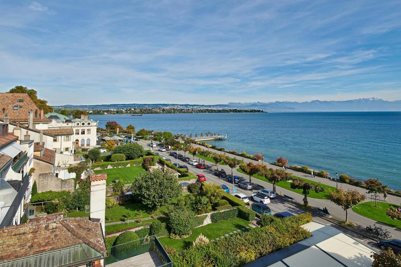 Romantik Hotel Mont Blanc Au Lac Morges Exterior foto