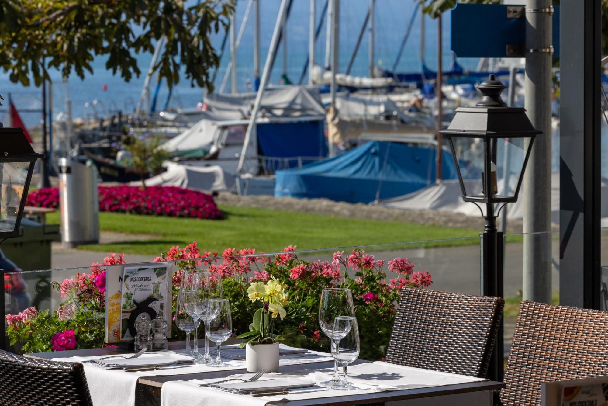 Romantik Hotel Mont Blanc Au Lac Morges Exterior foto