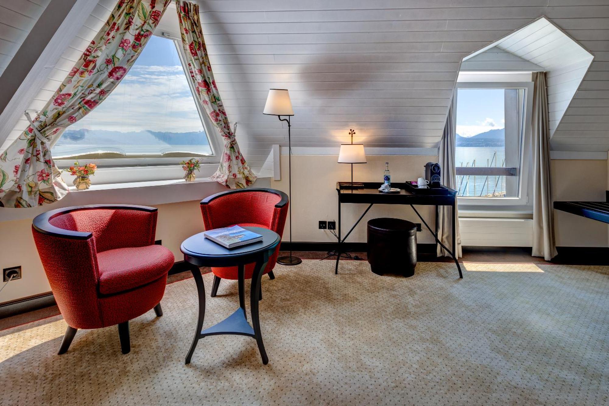 Romantik Hotel Mont Blanc Au Lac Morges Exterior foto