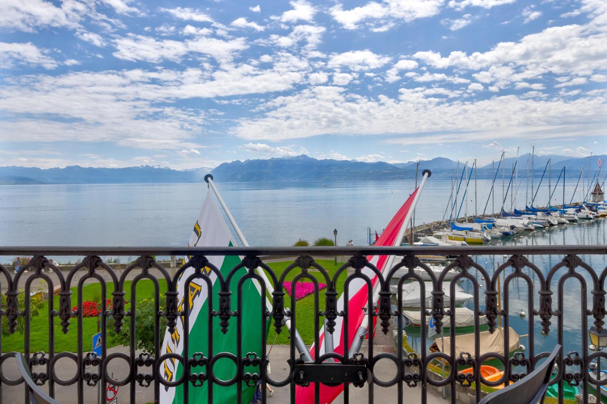 Romantik Hotel Mont Blanc Au Lac Morges Exterior foto