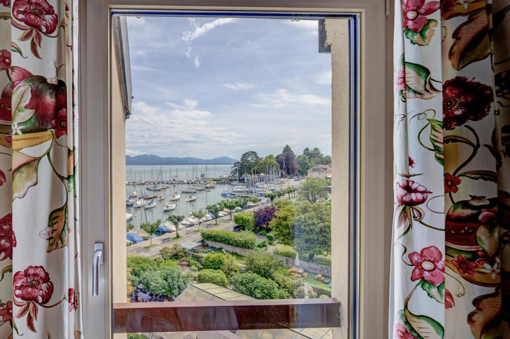 Romantik Hotel Mont Blanc Au Lac Morges Exterior foto